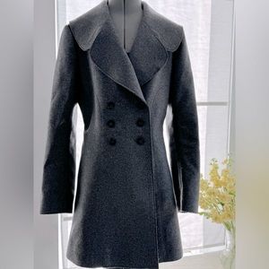 Juicy Couture Wool Cashmere Hourglass Fitted Coat
